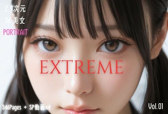 【2025年の話題作】2.9次元AI美女 PORTRAIT EXTREME VOL.01 AI SEX ポーズ集｜KEI diffusion｜d_702642