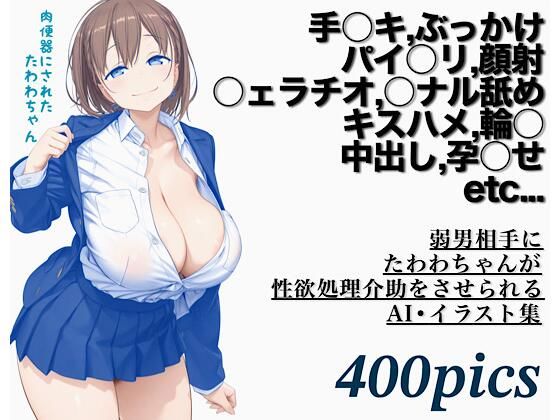 【どちゃエロ】弱男相手にたわわちゃんが性欲処理介助をさせられるAI・イラスト集｜d_675824