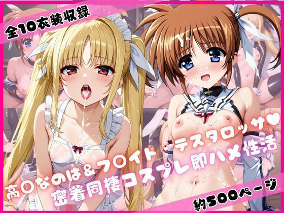 【どちゃエロ】高○なのは＆フ○イト・テスタロッサと密着同棲コスプレ即ハメ性活｜d_731491