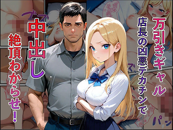 【どちゃエロ】万引き現行犯！金髪ギャルを店長専用の「中出し肉便器」に分からせるまで｜d_737396
