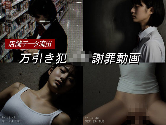 【どちゃエロ】万引き女子校生のお仕置き謝罪動画 17｜d_674488