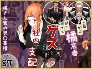 【どちゃエロ】橘京香がゲス上司とゲス部下に社内で支配される話｜d_756058