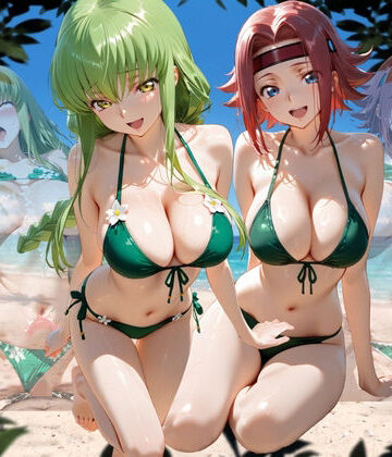 【どちゃエロ】ビーチで出会った美女をナンパしてメス堕ちさせた話 コー○ギアス編｜d_767507
