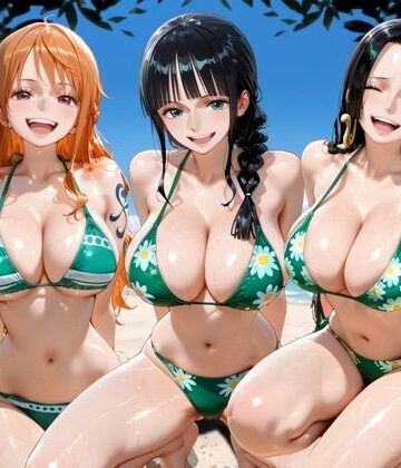 【どちゃエロ】ビーチで出会った美女をナンパしてメス堕ちさせた話 ワ○ピース｜d_775558