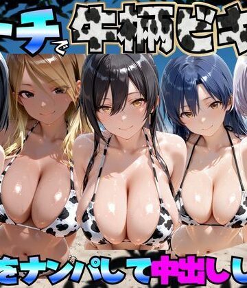 【どちゃエロ】ビーチで牛柄のビキニの美女をナンパして中出しした話 ア◯ドルマスターミリオンライブ！編｜d_778529