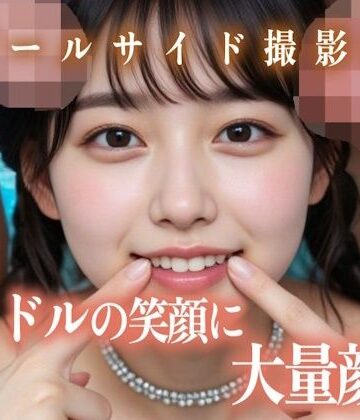 【どちゃエロ】アイドルの笑顔に大量顔射プールサイド撮影会｜d_782138