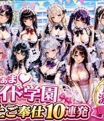 【どちゃエロ】あまあまメイド学園 〜極上ご奉仕10連発〜｜d_784347