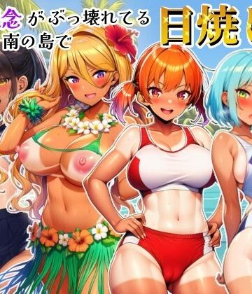 【どちゃエロ】貞操観念がぶっ壊れてる南の島で日焼け女子校生たちとハメまくる話｜d_791242