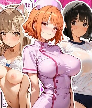 【どちゃエロ】3姉妹の妹たちがコスプレで兄を誘惑してハーレムえっち！｜d_796487