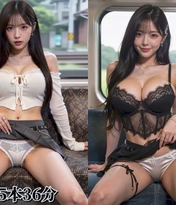 【どちゃエロ】【動画】電車の対面に座った美女がパンツとオッパイを見せつけてくる動画集｜d_819366