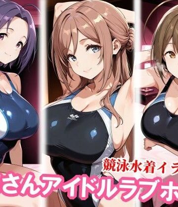 【どちゃエロ】お姉さんアイドルが競泳水着企画で寝取られる｜d_823638