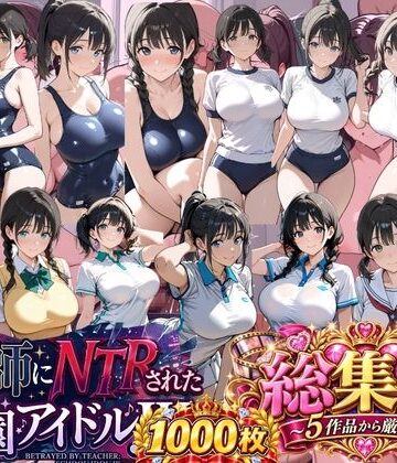 【どちゃエロ】総集編 豪華5作 1000枚 教師にNTRされた学園アイドルJ〇 【テニス、スク水、セーラー、制服、ブルマ、厳選】｜d_816266