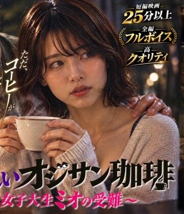 【どちゃエロ】【短編映画】オジサンが珈琲で素人女子大生を堕とすまで 〜ミオ編〜（フルボイス）｜d_824673