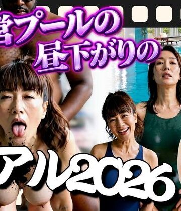 【どちゃエロ】市営プールの昼下がりのリアル2026 〜競泳水着の熟女7人が黒人コーチの極太チ◯ポに堕ちるまで〜｜d_826625