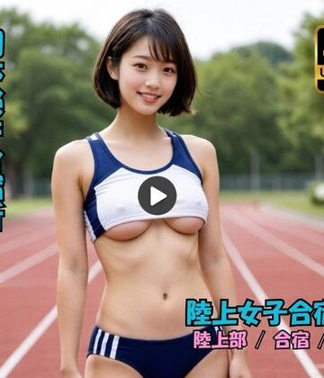 【どちゃエロ】【陸上女子合宿エロ動画】先輩に初めてを奪われた新人女子部員！｜d_837188