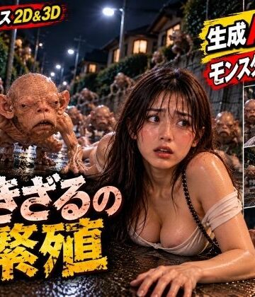 【どちゃエロ】【生成AI動画】『なきざるの繫殖』エロティック・ホラーシリーズ2｜d_838515