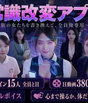 【どちゃエロ】【フルボイス・スマホ対応】常識改変アプリ 〜街の女たちを書き換えて全員俺専用肉便器〜｜d_843482